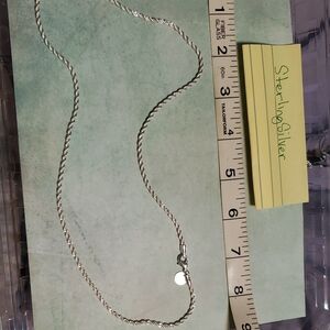 Sterling Silver Twisted Chain Necklace